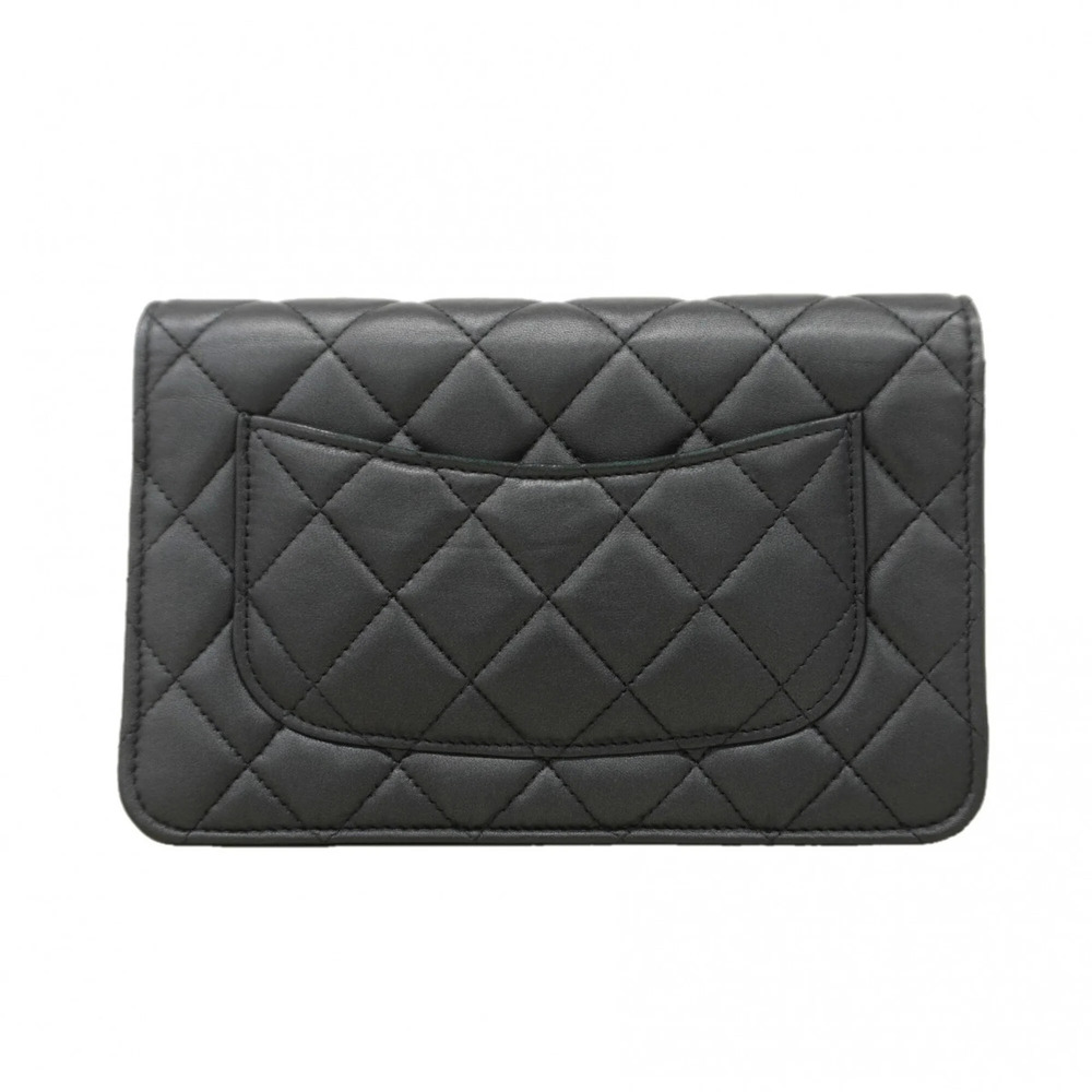 CHANEL Black Lambskin Leather Wallet - Picture 8 of 8